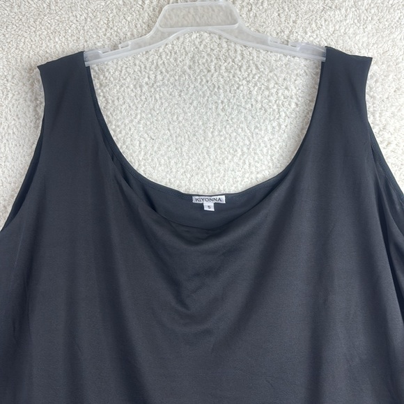 NWT Kiyonna Womens Black Stretch Tank Top PLUS SIZE 5X - Picture 3 of 7